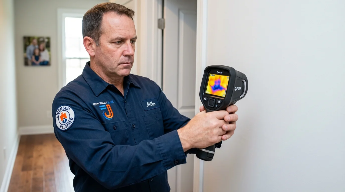 Thermal imaging leak detection by Johns Plumbing LLC in Jarrettsville